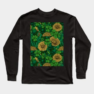 The meadow in green and yellow Long Sleeve T-Shirt